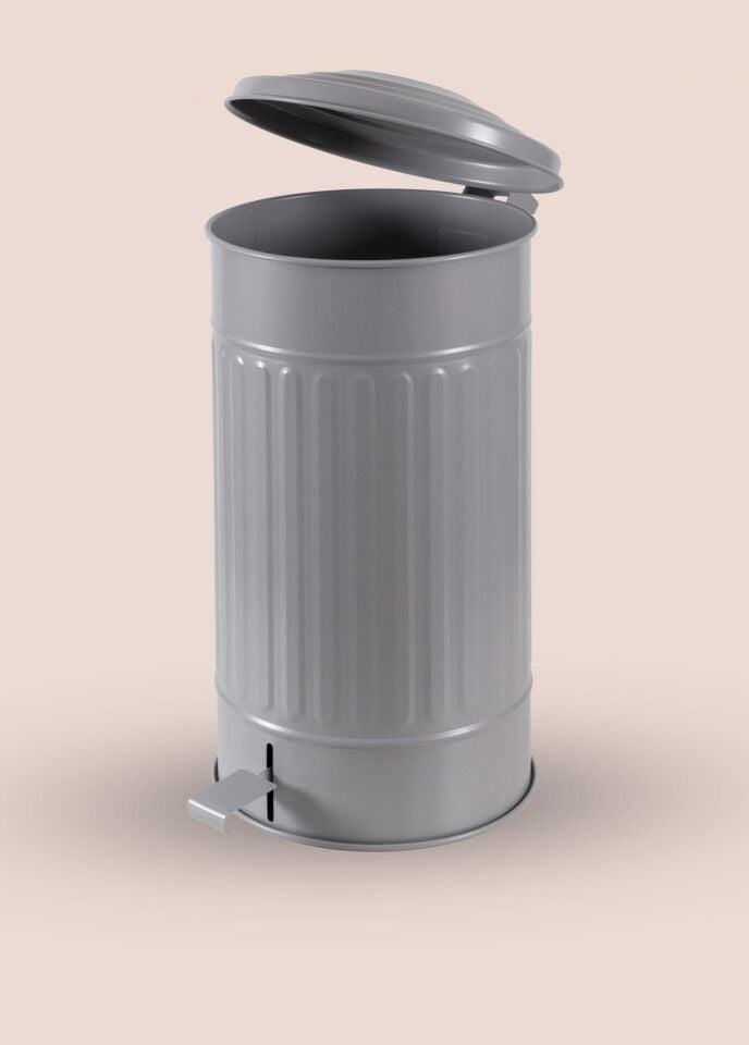 The Mia Çöp Kovası Mutfak 24 Lt Açık Gri KRN0034