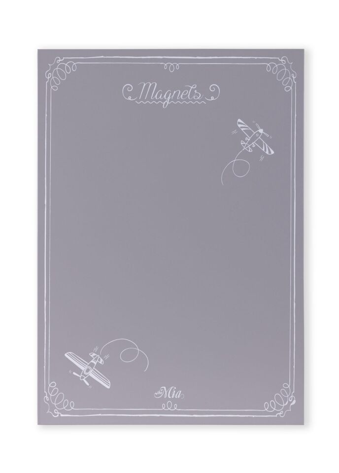 The Mia  Magnet Panosu 70x50 cm Açık Gri KRN0040