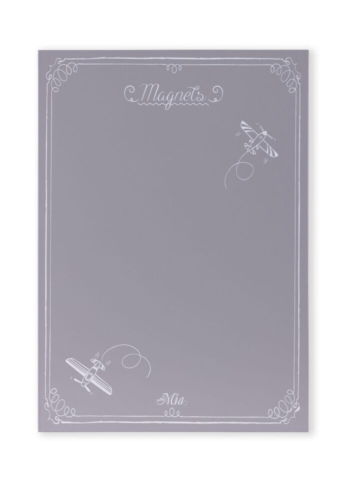 The Mia  Magnet Panosu 70x50 cm Açık Gri KRN0040