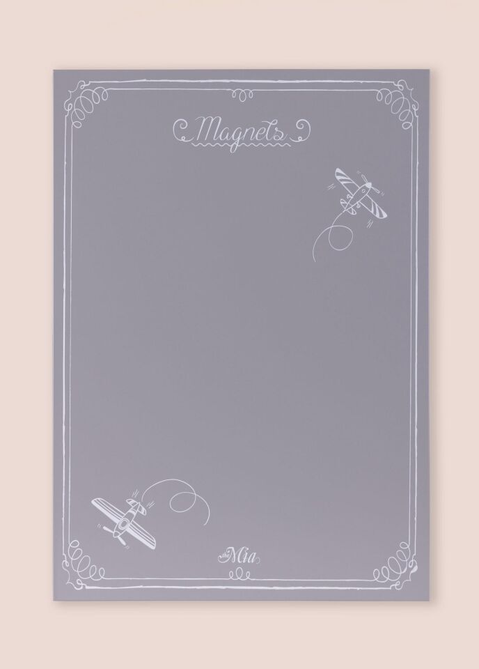 The Mia  Magnet Panosu 70x50 cm Açık Gri KRN0040