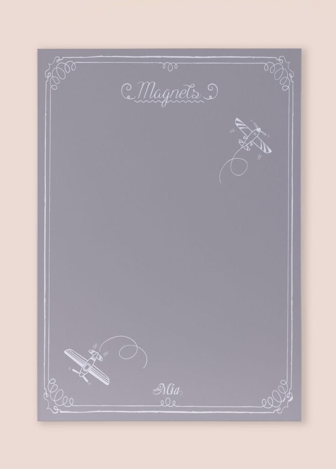 The Mia  Magnet Panosu 70x50 cm Açık Gri KRN0040