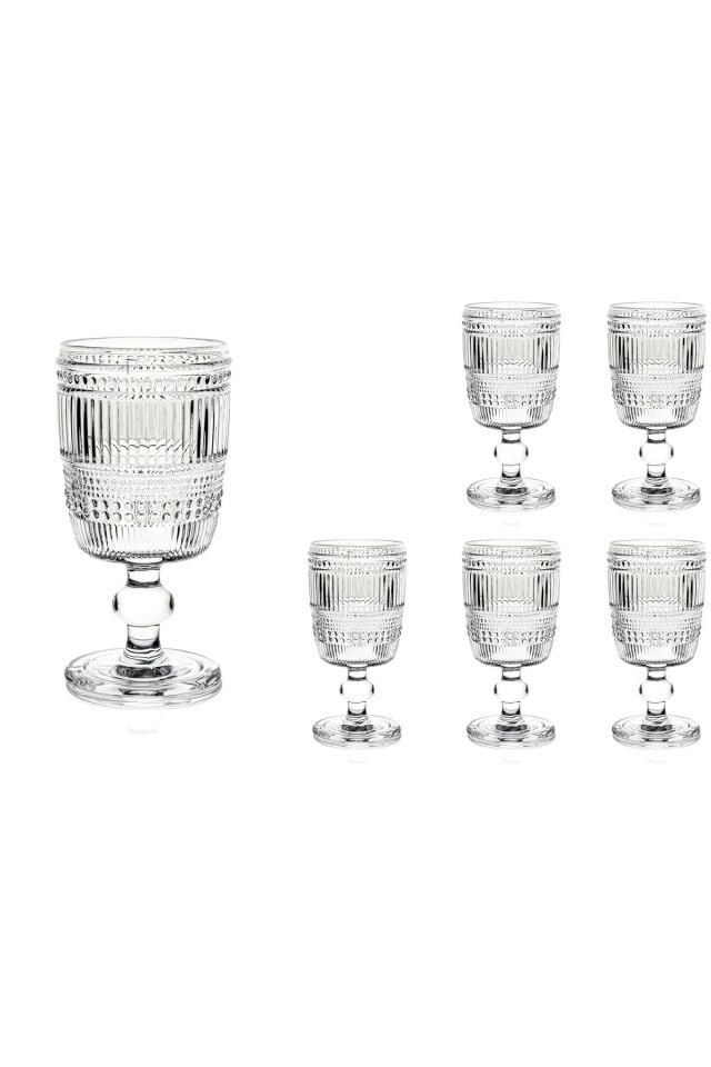 Mikasa Moor Retro Kristal Kesimli 6lı Ayaklı Cam Bardak 210ml P387.117082