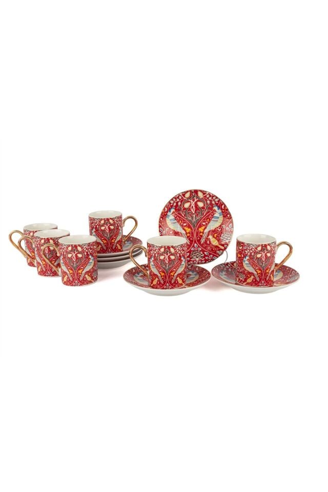 Mikasa Moor Phoenix Red 6lı Kahve Fincan Seti 100ml P366.121591