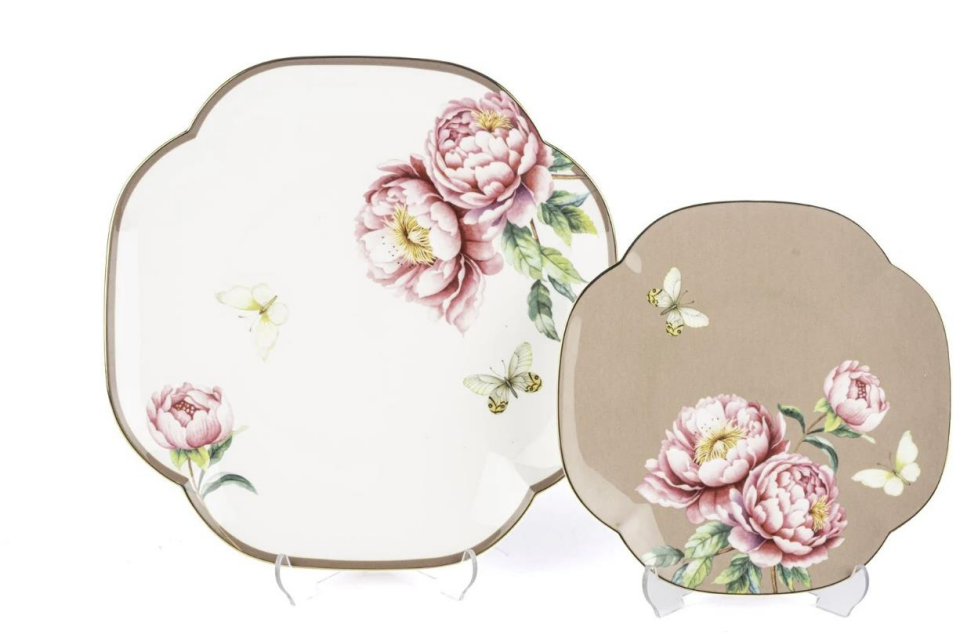 Mikasa Moor Redrose 4 Parça Set- 2li Pasta Tabağı 19cm ve 2li Servis Tabağı 25cm P367.117747