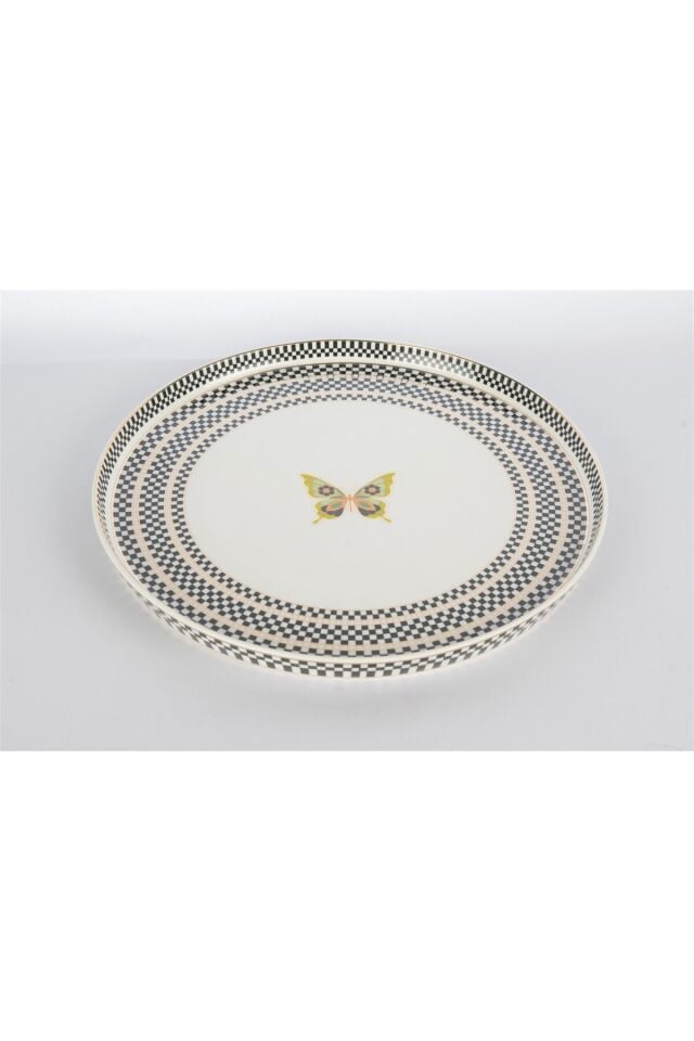 Mikasa Moor Monarch Siyah Beyaz 6lı Servis Tabağı 28cm P038.114425