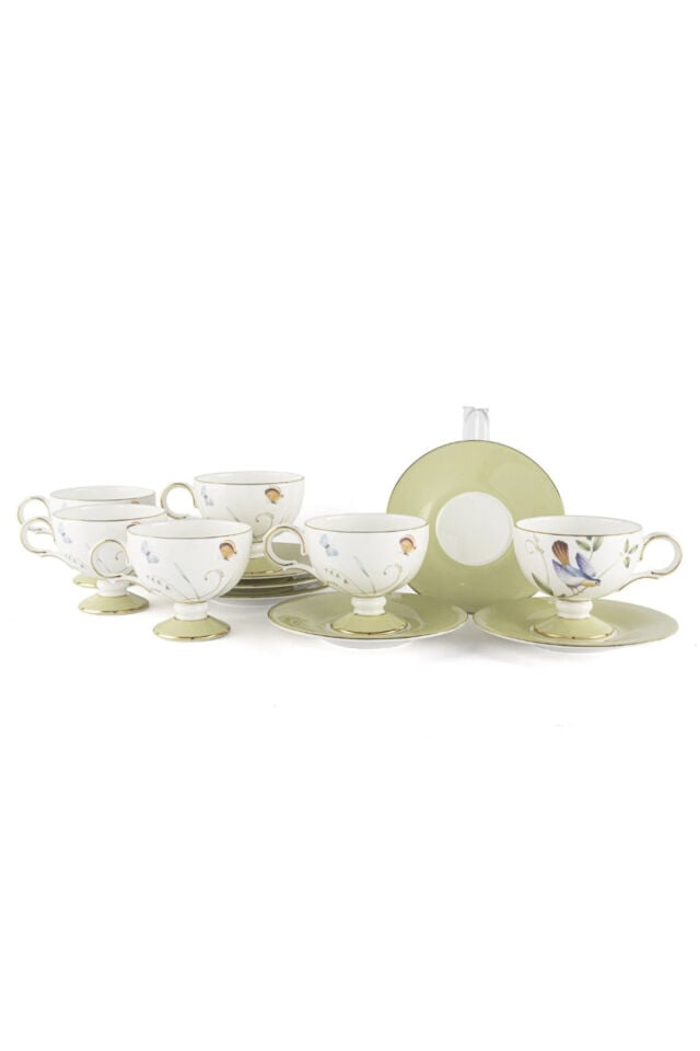 Mikasa Moor Green Garden 6lı Kahve Fincan Seti 90cc P367.117785