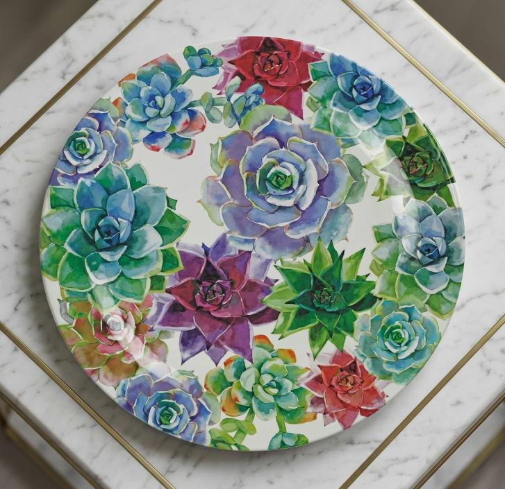 Lucky Art Vivace Melamin Yuvarlak Tepsi 46 Cm DIO30030