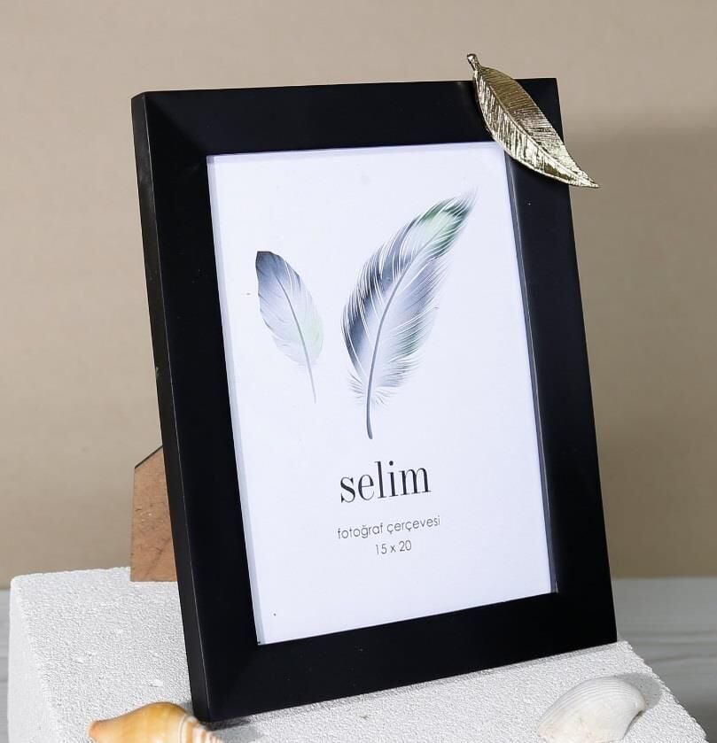 Crearthome 15x20 Yapraklı Çerçeve Siyah Altın SCRV 124SYA85RS