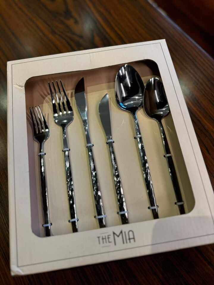 The Mia Shiny Çatal Kaşık Bıçak Takımı 36 Parça CKB0263