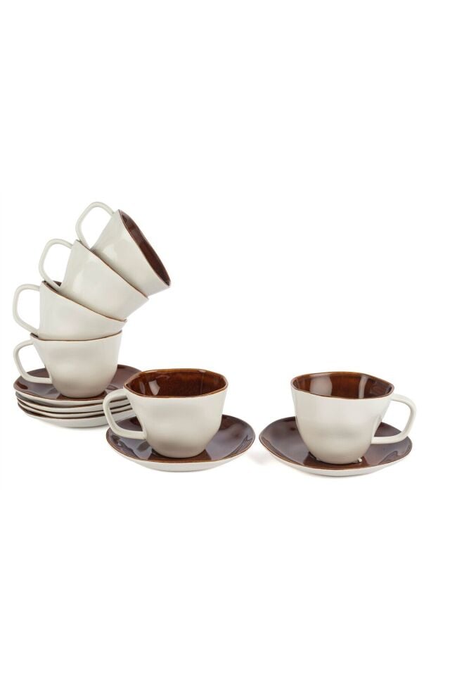 Mikasa Moor Beyaz Karamel 6lı Çay Fincan Seti 250cc P374.115415